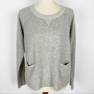 MAISON JULES Heather Gray Cashmere Sweater